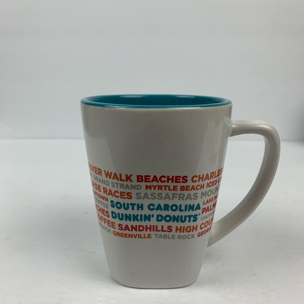 DUNKIN’ DONUTS SOUTH CAROLINA 2017 SQUARE BOTTOM COFFEE MUG CUP